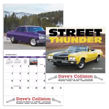 Street Thunder Appointment Wall Calendar - Stapled